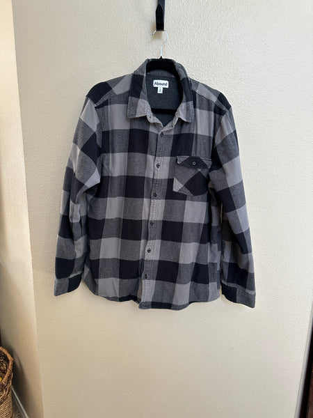 Abound Men's Flannel Shacket With Thermal Lining