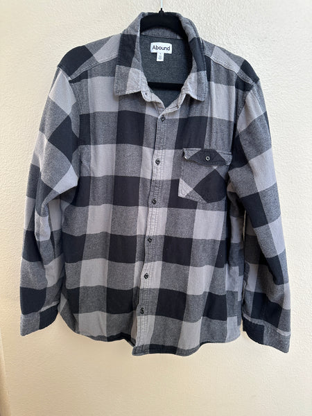 Abound Men's Flannel Shacket With Thermal Lining