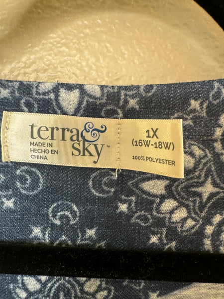 Terra & Sky Blue Blouse