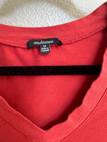 Ambiance Red Long Sleeve Shirt