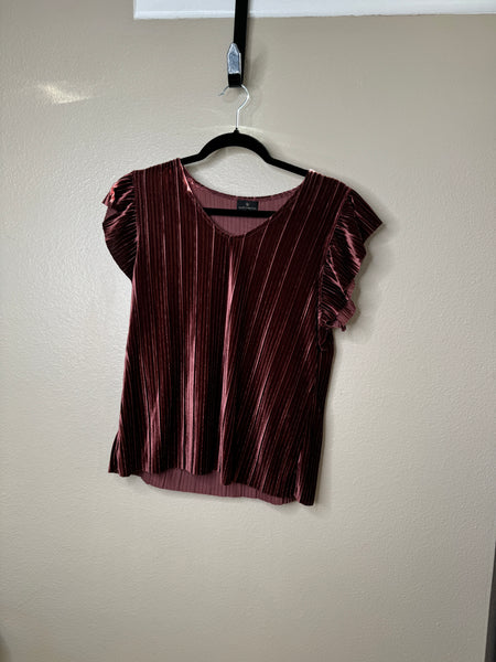 Worthington Women's Maroon Blouse