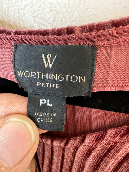 Worthington Women's Maroon Blouse