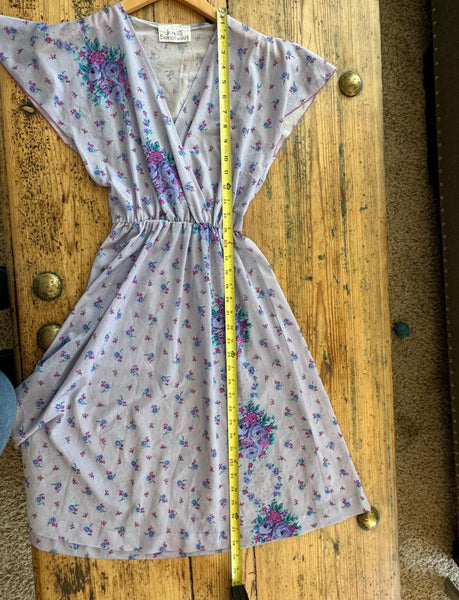 Vintage Jerell's Sweetheart Lavender Dress