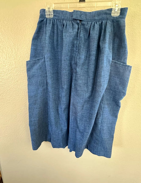 Vintage Mid Length Skirt with pockets