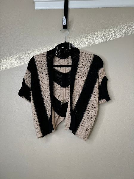 Women's Black & Tan Sweater