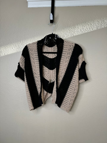 Women's Black & Tan Sweater