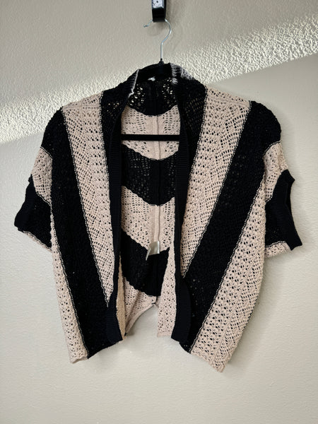 Women's Black & Tan Sweater