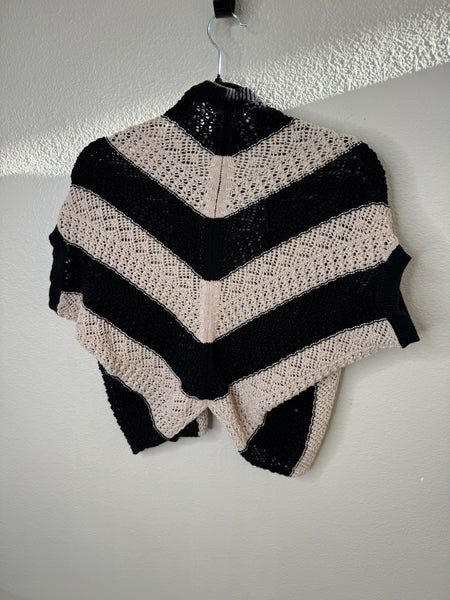 Women's Black & Tan Sweater