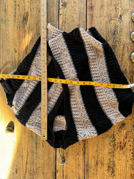 Women's Black & Tan Sweater