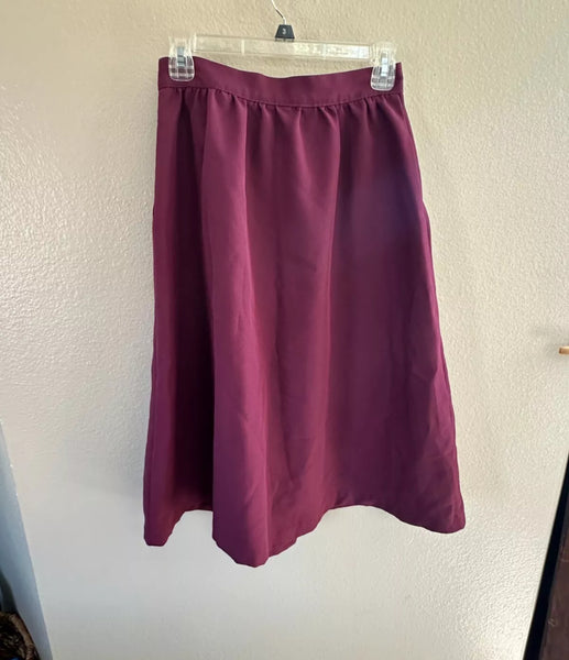 Vintage Maroon Skirt