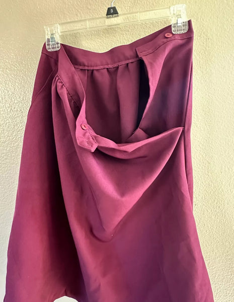 Vintage Maroon Skirt