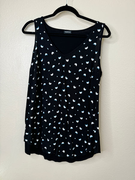 Torrid Women's Black Sleeveless Blouse Size 00