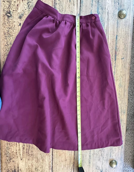 Vintage Maroon Skirt