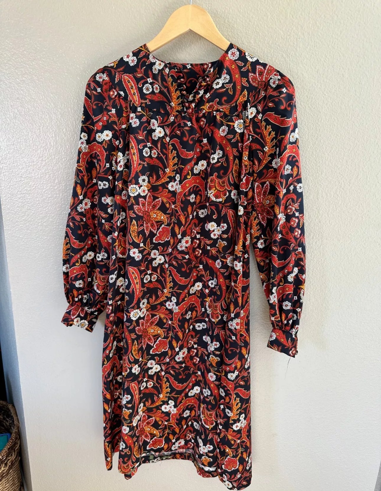 Vintage Flower Dress with a Belt