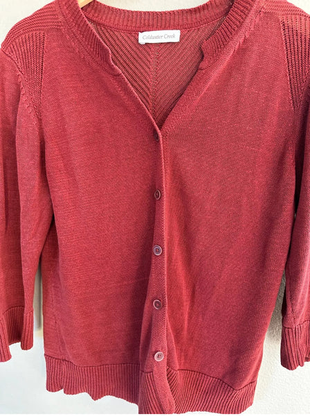 Vintage Coldwater Creek Rust Cardigan Sweater