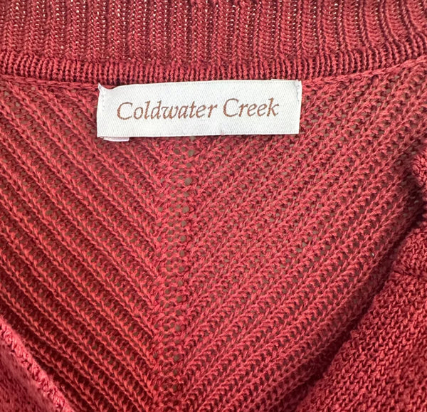 Vintage Coldwater Creek Rust Cardigan Sweater