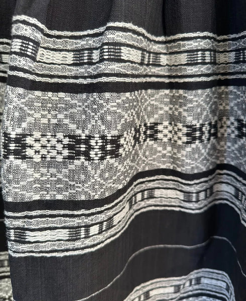 Vintage Black and White Patterned Skirt