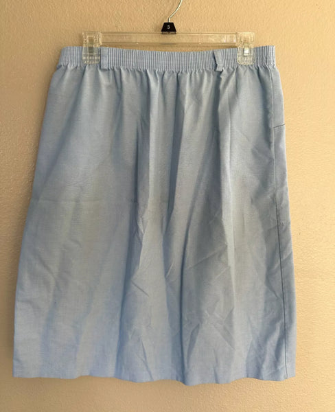 Vintage Ermane light blue Pencil skirt with pockets