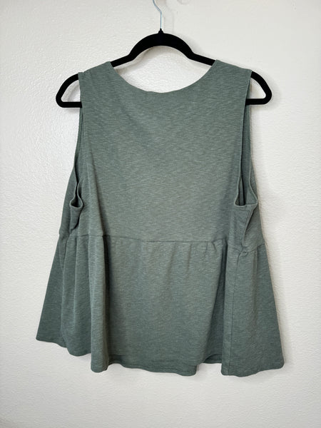 Terra & Sky Women's Green Blouse Size 2XL