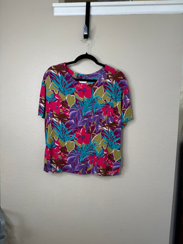 Vintage Partners Women's Floral Blouse