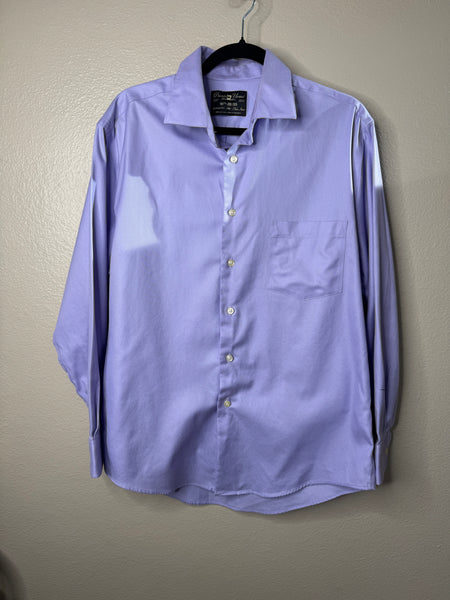 Pronto Uomo Men's Purple Shirt Size 16 32/33