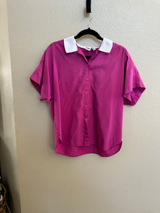 Vintage Northwest Blue Women's Blouse-Small stains