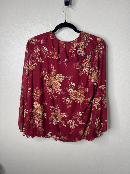 Siren & Lily Women's Maroon Blouse Size 1X