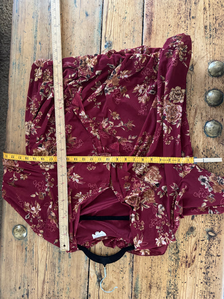 Siren & Lily Women's Maroon Blouse Size 1X