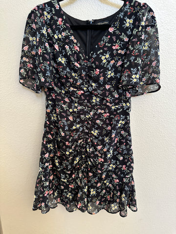 Shinestar Black Floral Dress