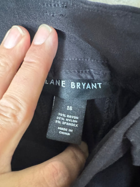 Lane Bryant Women's Black Pants Size 16