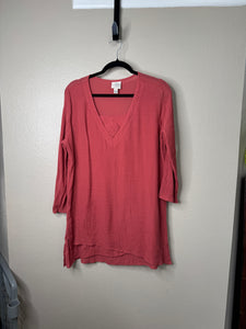 St Johns Bay Women's Rust Blouse