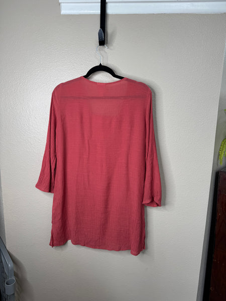 St Johns Bay Women's Rust Blouse Size L