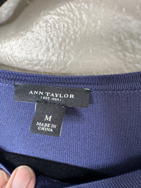 Ann Taylor Women's Blue Cardigan Size M