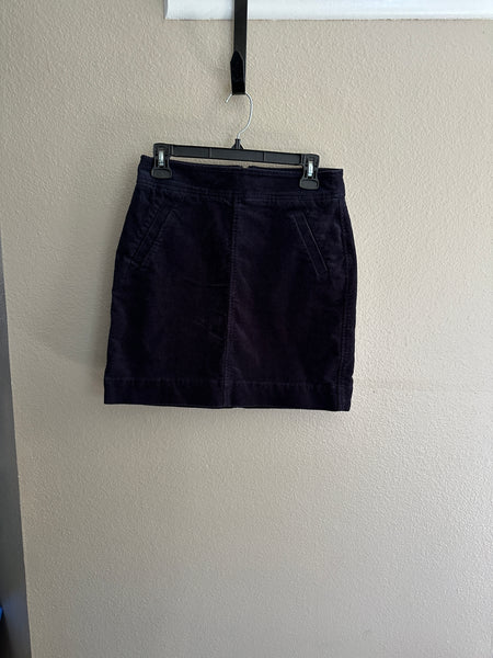 Loft Corduroy Navy Blue Skirt