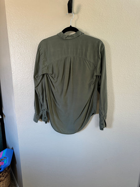 Andeaway Green Long Sleeve Blouse