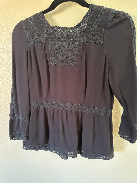 Point Sur Black Blouse