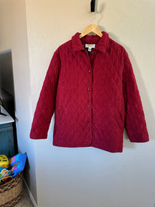 Talbots Red Quilted Jacket