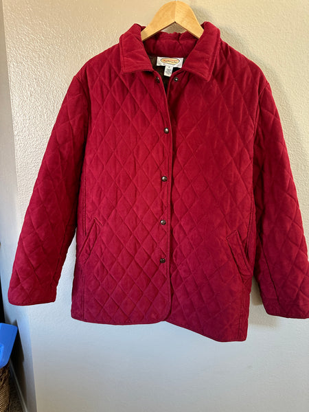 Talbots Red Quilted Jacket