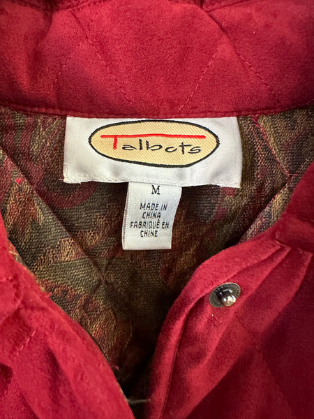 Talbots Red Quilted Jacket