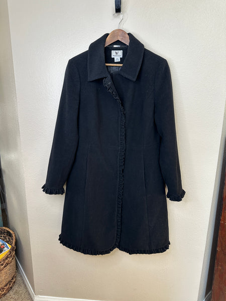 Worthington Women's Black Wool Coat Size L