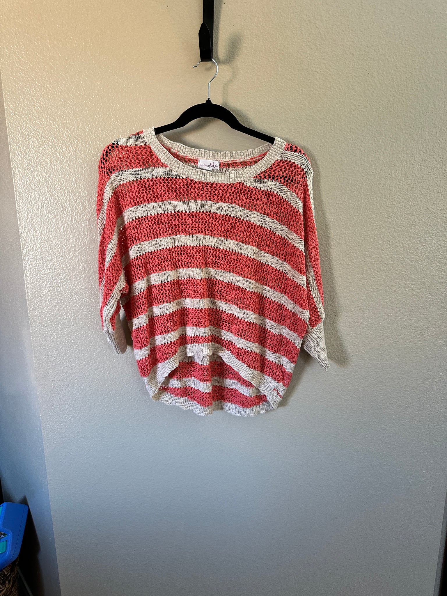 Shrinking Violet Pink Striped Blouse