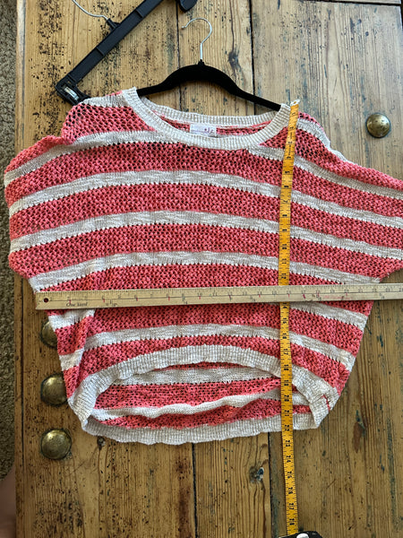 Shrinking Violet Pink Striped Blouse