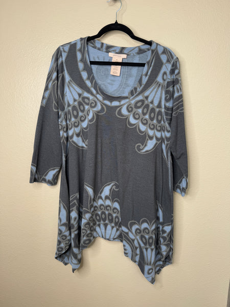 Philosophy Women's Blue Blouse Size 2X