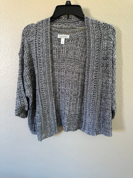 Dressbarn Gray Cardigan Sweater