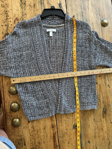 Dressbarn Gray Cardigan Sweater