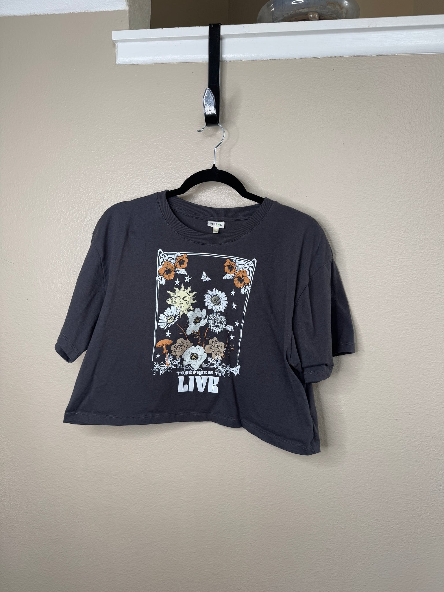 Self E Women's Gray Crop Top