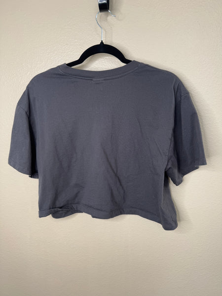 Self E Women's Gray Crop Top Size L