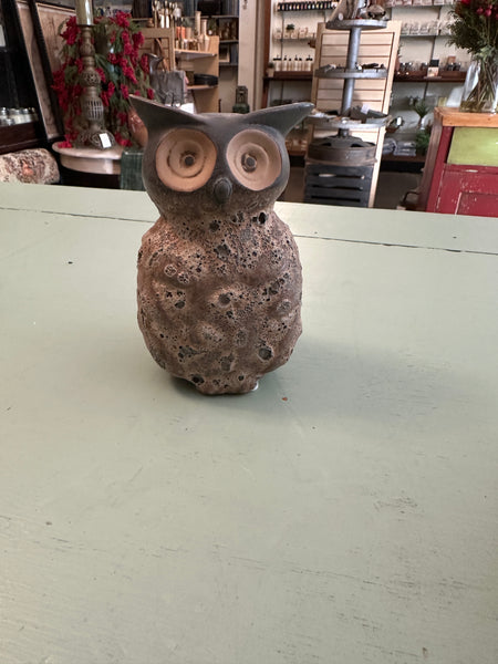 Stoneware Owl Vase