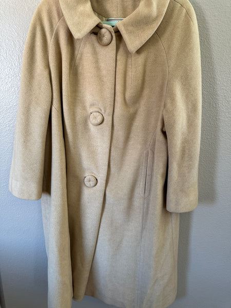 Vintage Bullocks Wilshire Fleurette Cashmere Coat