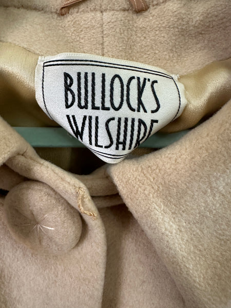 Vintage Bullocks Wilshire Fleurette Cashmere Coat